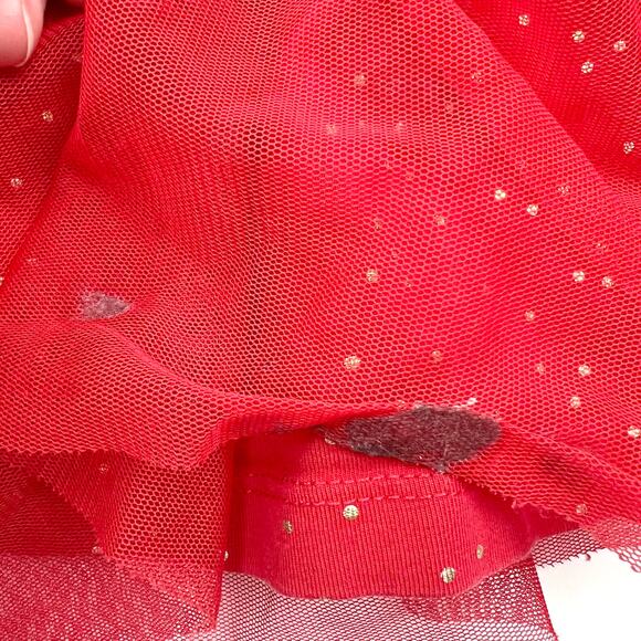 Hanna Andersson Red Soft Tulle Shimmer Star Dress - Picture 4 of 8